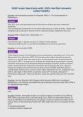 EDSP exam Questions with 100&percnt; Verified Answers&NewLine;Latest Update