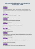 EDSP 360 Exam One Questions with 100&percnt; Verified&NewLine;Answers Latest Update