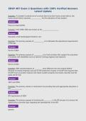 EDSP 407 Exam 2 Questions with 100&percnt; Verified Answers&NewLine;Latest Update