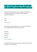 BIOS 251 ACTUAL EXAM FULL QUESTIONS&NewLine;AND CORRECT ANSWERS GRADED A PLUS&NewLine;