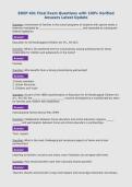 EDSP 401 Final Exam Questions with 100&percnt; Verified&NewLine;Answers Latest Update