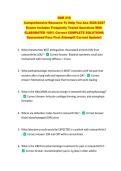 NUR 210 &NewLine;Comprehensive Resource To Help You Ace 2026-2027 &NewLine;Exams Includes Frequently Tested Questions With &NewLine;ELABORATED 100&percnt; Correct COMPLETE SOLUTIONS  &NewLine;Guaranteed Pass First Attempt&excl;&excl; Current Update&excl;&excl; 
