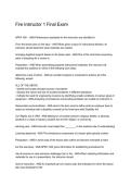 Fire Instructor 1 Final Exam &ndash; Study Guide & Practice Questions 2026&sol;2027