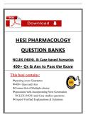 Passed the HESI RN Pharmacology 2026 Exam with NGN Questions and Case Scenarios&comma; Detailed Rationales &vert; &lpar;100&percnt; Guarantee Pass&rpar;