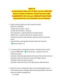 NUR 210 &NewLine;Comprehensive Resource To Help You Ace 2026-2027 &NewLine;Exams Includes Frequently Tested Questions With &NewLine;ELABORATED 100&percnt; Correct COMPLETE SOLUTIONS  &NewLine;Guaranteed Pass First Attempt&excl;&excl; Current Update&excl;&excl;