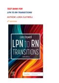 LPN TO RN TRANSITIONS  by LORA CLAYWELL &NewLine;