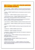 NUR 176 Exam 1 2026&sol;2027 UPDATED QUESTIONS&NewLine;WITH ANSWERS GRADED A&plus;