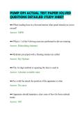 PUMP OPS ACTUAL TEST PAPER SOLVED QUESTIONS DETAILED STUDY SHEET