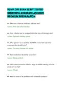 PUMP OPS EXAM SCRIPT TESTED QUESTIONS ACCURATE ANSWERS PREMIUM PREPARATION&period;