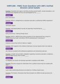 BUNDLE FOR HIMT1200 EXAMS with UPDATED Questions and  100&percnt; Verified Answers