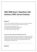 NSG 3800 Exam 2 Questions with Answers &vert;100&percnt; Correct Answers