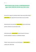 WISCONSIN NHA EXAM &vert;COMPREHENSIVE&NewLine;Q&A FOR CERTIFICATION SUCCESS 2026&NewLine;