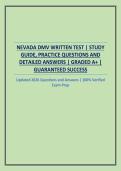 NEVADA DMV WRITTEN TEST &vert; STUDY GUIDE&comma; PRACTICE QUESTIONS AND DETAILED ANSWERS