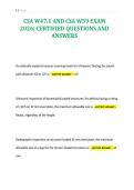 CSA W47&period;1 AND CSA W59 EXAM&NewLine;2026&vert; CERTIFIED QUESTIONS AND&NewLine;ANSWERS