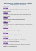 HSC 4551 Summer 26 Final Exam Questions with 100&percnt;&NewLine;Verified Answers Latest Update