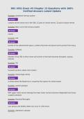 HSC 4551 Exam &num;5 Chapter 13 Questions with 100&percnt;&NewLine;Verified Answers Latest Update