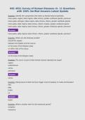 HSC 4551 Survey of Human Diseases ch&period; 11 Questions&NewLine;with 100&percnt; Verified Answers Latest Update&NewLine;