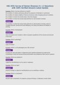 HSC 4551 Survey of Human Diseases ch&period; 1-3 Questions&NewLine;with 100&percnt; Verified Answers Latest Update