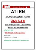 2026 ATI RN Comprehensive Online Practice A & B &ndash; NGN Questions & Answers
