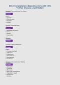 IBOLC Comprehensive Exam Questions with 100&percnt;&NewLine;Verified Answers Latest Update