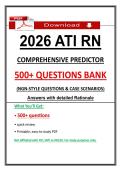 Recommended ATI RN Comprehensive Predictor 2026 Exam &vert; 500&plus; Questions Bank &vert; NGN Questions & Case Scenarios &vert; Updated PDF