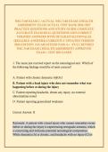 NSG 3160 EXAM 2 &sol;ACTUAL NSG 3160 EXAM 2 HEALTH ASSESSMENT EXAM ACTUAL TEST BANK 2026&sol;2027 PRACTICE QUESTIONS AND STUDY GUIDE COMPLETE ACCURATE EXAM REAL QUESTIONS AND CORRECT VERIFIED ANSWERS WITH DETAILED RATIONALES &lpar;RELIABLE ANSWERS&rpar; CURRENTLY UPDATED V