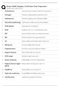 Breast Health Navigator Certification Exam Prep &sol; BHCN Practice Test &sol; Score 100&percnt; &sol; 2025-2026 Update&NewLine;&NewLine;