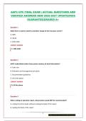 AAPC CPC FINAL EXAM &vert; ACTUAL QUESTIONS AND VERIFIED ANSWERS NEW 2026-2027 UPDATE&vert;PASS GUARANTEE&vert;GRADED A&plus;