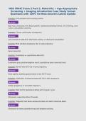 NGR 5064C Exam 2 Part 2&colon; Maternity &plus; Age-Appropriate Screening &plus; Imaging Introduction Case Study format Questions with 100&percnt; Verified Answers Latest Update