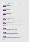 NGR 6301 Final Exam Study Guide - Summer Questions&NewLine;with 100&percnt; Verified Answers Latest Update