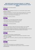 NGR 6638 Health Promotion Module 1-3&colon; Midterm Review Questions with 100&percnt; Verified Answers Latest Update