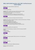 NMLS SAFE EXAM Questions with 100&percnt; Verified Answers&NewLine;Latest Update