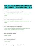BIOS 252 ACTUAL EXAM FULL QUESTIONS&NewLine;AND CORRECT ANSWERS GRADED A PLUS&NewLine;