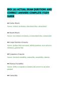 BIOS 252 ACTUAL EXAM QUESTIONS AND&NewLine;CORRECT ANSWERS COMPLETE STUDY&NewLine;GUIDE&NewLine;