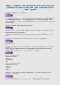 Week 4&colon; Nursing Skill&colon; Nutrition&colon; Nursing Skill&colon; Nasogastric Tube Insertion and Removal Questions with 100&percnt; Verified Answers Latest Update