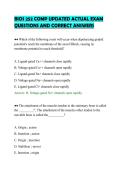 BIOS 252 COMP UPDATED ACTUAL EXAM&NewLine;QUESTIONS AND CORRECT ANSWERS&NewLine;