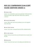 BIOS 252 COMPREHENSIVE EXAM SCRIPT&NewLine;SOLVED QUESTIONS GRADED A&plus;&NewLine;