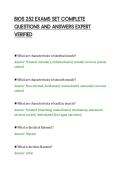 BIOS 252 EXAMS SET COMPLETE&NewLine;QUESTIONS AND ANSWERS EXPERT&NewLine;VERIFIED&NewLine;