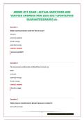 RVT ARDMS EXAM BUNDLE &vert; QUESTIONS AND VERIFIED ANSWERS NEW 2026-2027 UPDATE