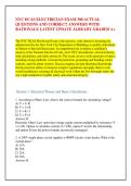 NYC DCAS ELECTRICIAN EXAM 300 ACTUAL &NewLine;QUESTIONS AND CORRECT ANSWERS WITH &NewLine;RATIONALE LATEST UPDATE ALREADY GRADED A&plus;