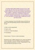  ATI PEDIATRICS PROCTORED EXAM ACTUAL TEST BANK 2026&sol;2027 PRACTICE QUESTIONS AND STUDY GUIDE COMPLETE ACCURATE EXAM REAL QUESTIONS AND CORRECT VERIFIED ANSWERS WITH DETAILED RATIONALES &lpar;RELIABLE ANSWERS&rpar; CURRENTLY UPDATED VERSION 2026 EDITION &vert;GUARANTEED 