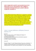 NEW YORK SITE SAFETY MANAGER EXAM &lpar;NYC &NewLine;DOB&rpar; 300 ACTUAL QUESTIONS AND CORRECT &NewLine;ANSWERS WITH RATIONALE LATEST UPDATE &NewLine;ALREADY GRADED A&plus;
