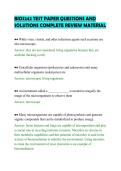 BIOS242 TEST PAPER QUESTIONS AND&NewLine;SOLUTIONS COMPLETE REVIEW MATERIAL&NewLine;