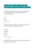 BIOS251 TEST PAPER QUESTIONS AND&NewLine;SOLUTIONS COMPLETE REVIEW MATERIAL&NewLine;