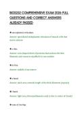 BIOS252 COMPREHENSIVE EXAM 2026 FULL&NewLine;QUESTIONS AND CORRECT ANSWERS&NewLine;ALREADY PASSED&NewLine;