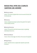 BIOS252 FINAL PAPER 2026 COMPLETE&NewLine;QUESTIONS AND ANSWERS&NewLine;