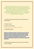 WGU D236 PATHOPHYSIOLOGY OA V2 &sol;ACTUAL WGU D236 PATHOPHYSIOLOGY OBJECTIVE ASSESSMENT VERSION 2 EXAM 2026&sol;2027 COMPLETE ACCURATE EXAM APPROVED QUESTIONS WITH WELL ELABORATED ANSWERS AND DETAILED RATIONALES &lpar;RELIABLE SOLUTIONS&rpar; A NEW UPDATED VERSION 2026 ED