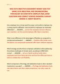WGU D576 OBJECTIVE ASSESSMENT NEWEST 2026 TEST &NewLine;BANK&vert; D576 INDUSTRIAL AND ORGANIZATIONAL &NewLine;PSYCHOLOGY OA EXAM WITH COMPLETE REAL EXAM &NewLine;QUESTIONS AND CORRECT VERIFIED ANSWERS&sol; ALREADY &NewLine;GRADED A&plus; &lpar;MOST RECENT&excl;&excl;&rpar; 