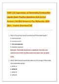 FDNY C-92 Supervision of Flammable and Combustible Liquids Exam &lpar;2026&rpar; &ndash; Practice Questions&comma; Verified Answers&comma; and Rationales