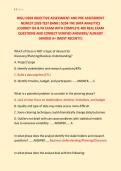 WGU D204 OBJECTIVE ASSESSMENT AND PRE ASSESSMENT &NewLine;NEWEST 2026 TEST BANK&vert; D204 THE DATA ANALYTICS &NewLine;JOURNEY OA & PA EXAM WITH COMPLETE 400 REAL EXAM &NewLine;QUESTIONS AND CORRECT VERIFIED ANSWERS&sol; ALREADY &NewLine;GRADED A&plus; &lpar;MOST RECENT&excl;&excl;&rpar; 